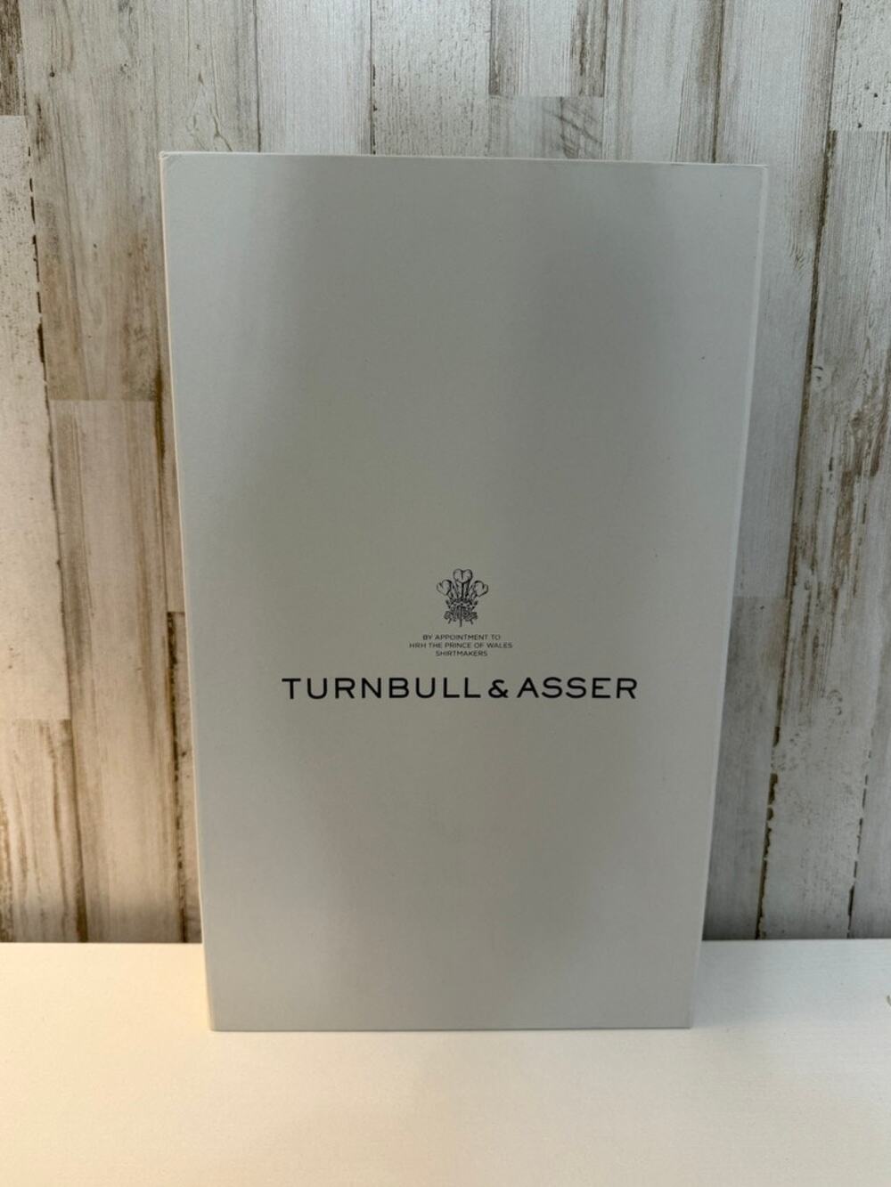 Turnbull & Asser Shirt Presentation Gift Box Gray Tissue Paper & Ribbon